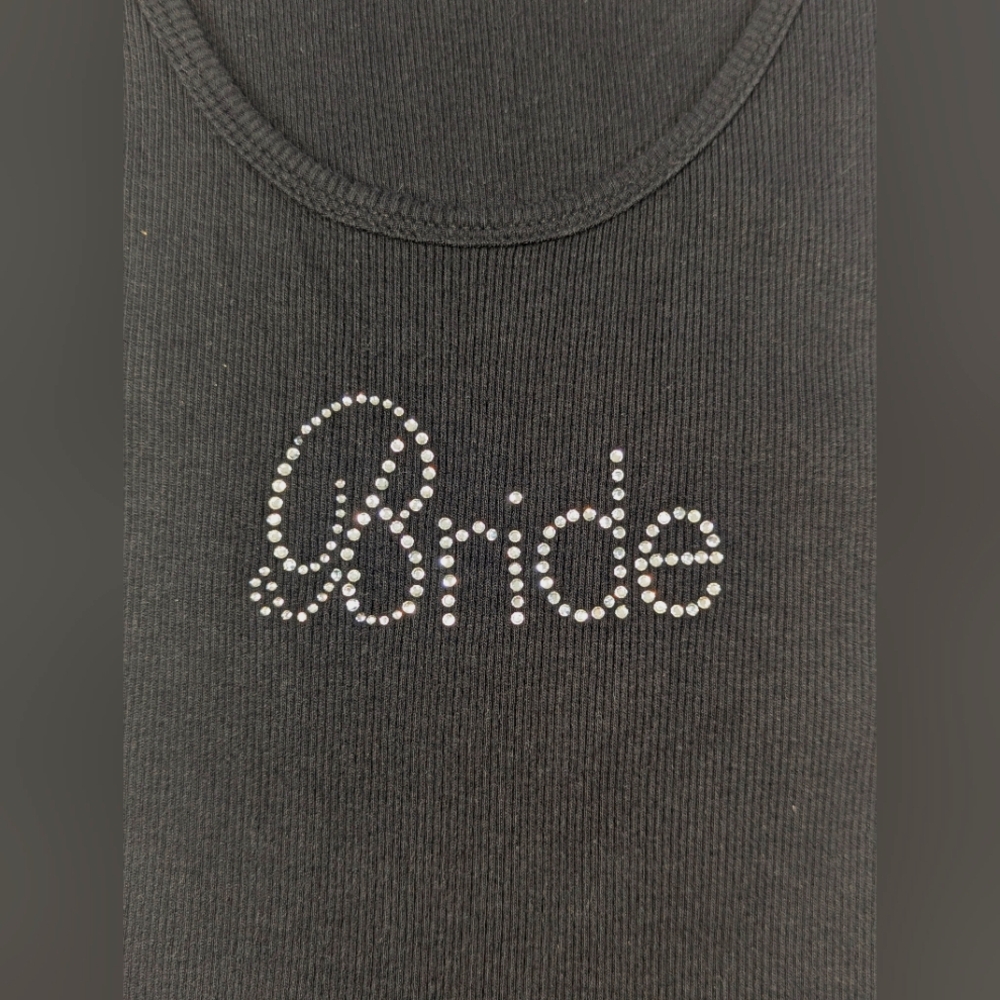 "Bride" Ribbed Tank Top - Picture 2 of 8